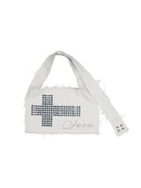 TWO-WAY RAW CROSSBAG / LIGHT GRAY