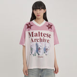 Maltese Archive Mesh Jersey Half Sleeve T-shirt