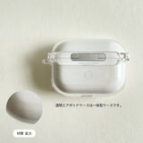 ロマンティックリボンクリアーハードエアポッズケース