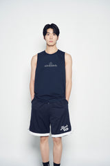 25SS ROUNDING SYMBOL LOGO SLEEVELESS DARK NAVY