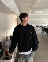Glife Semi Overfit Round Knit