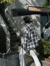 3 TAP Tweed Hair Check Shirt (2color)
