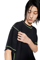 配色ステッチTシャツ