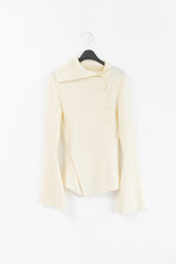 button pola flare sleeve knit(3colors)