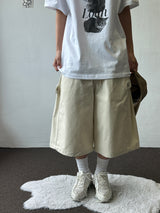 Jien Side Snap Cotton Bermuda Shorts 5color