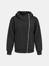 Noelle Asymmetric Hoodie Zip-Up