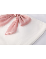 [Bracap O] Roman Ribbon Off-Shoulder Banding Tube Top White