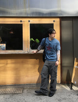 No.1762 ベルテッド カーゴ コットン パンツ