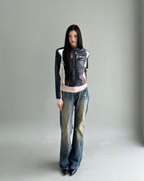 Sundown Rivet Straight - Fit Denim