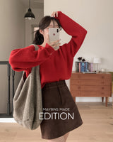 【MADE】Vネックニット