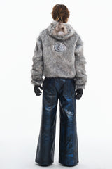 Embryo faux fox eco-friendly fur coat