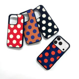 【MADE】Sizzling dot Navy iPhone case [Glossy Glass/Magsafe]