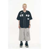 Big Emblem Bermuda Sweatpants - Grey