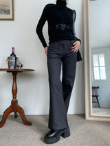 ウィンターブレンドウールポラセミスリムフィットロングスリーブニットトップ (5 Colors)