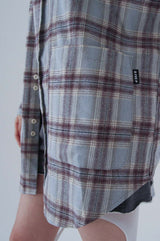  BIG POCKET CHECK SHIRT_BLUE