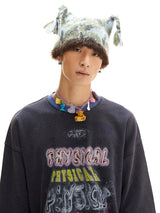 Double braided magical and cute, lively and dynamic knitted hat