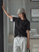 オーセンティックセミクロップド半袖Tシャツ