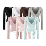 Lavi V Neck Wrap Top