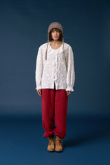 Flor frill blouse_white