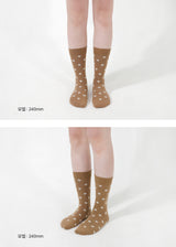 [3PACK] 1507 UNISEX DOT BASIC SOCKS - middle dot snow white colorpack