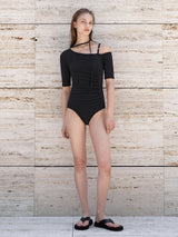 (SW-823)ELLA SET-UP HALF SLEEVE SWIM SUIT