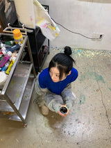 タックチュールメッシュスカート