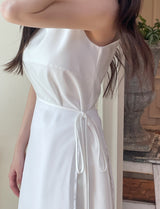 Roselle Layered Wrap Sleeveless Long One Piece