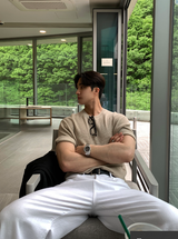  Jake Summer Daily Silket Hachi Round Short Sleeve Knit