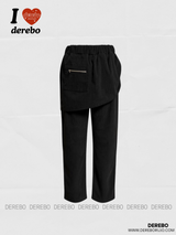 Corduroy Banded Layered Pants