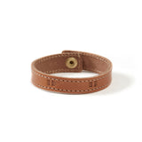 Leather bangle / Vegetable orange