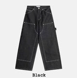 Cres Double Knee Carpenter Raw Denim Pants
