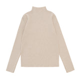 ハーフネックニットトップ(Light beige)