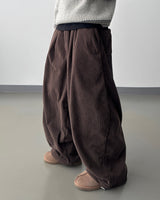 Plush heavy corduroy brushed pants