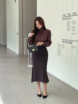 Matune Slit Span Mermaid Skirt