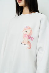  CEC GRAPHIC LOGO SWEATSHIRT(WHITE/NAPPING)