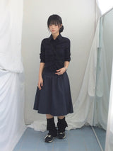 ruffle frill checkered short shirt