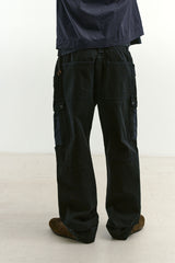 ミックスファブリックm65パンツ (Washed Navy)