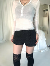 ボタンフォールディングショーツ