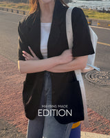 [MADE] Puro linen short-sleeved jacket