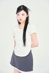 パフスリーブ半袖Tシャツ