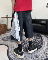 Rocky Spider Bermuda Denim Pants