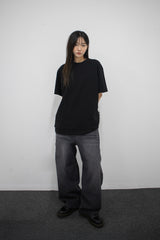 Cut Panel Layer Tee Black