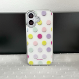 [MADE][Glossy Glass Silver Bumper Case] ドット Palette Dot