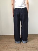 Stitched wide engine denim (2color)