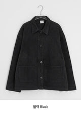 [unisex] ヒューケピグメントオーバーコットンジャケット