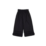 Berry Punching Lace Capri Pants (black)