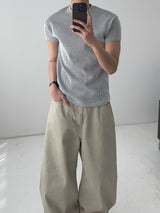PDリブマッスルフィットショートスリーブTシャツ (3C)