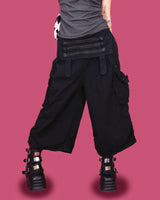 napoleon button layered cargo pants