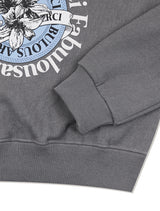 Women's Lees Pigment スモーキークロップドスウェットシャツ ライトグレー (FCF1TS207W)