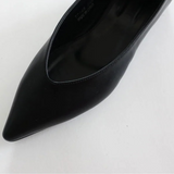 POINTED STRAP FLAT SHOES (LEATHER BLACK, SUEDE PINK, SUEDE BLACK 3COLORS!)